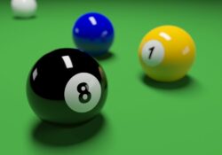 Boule noire chiffre 8