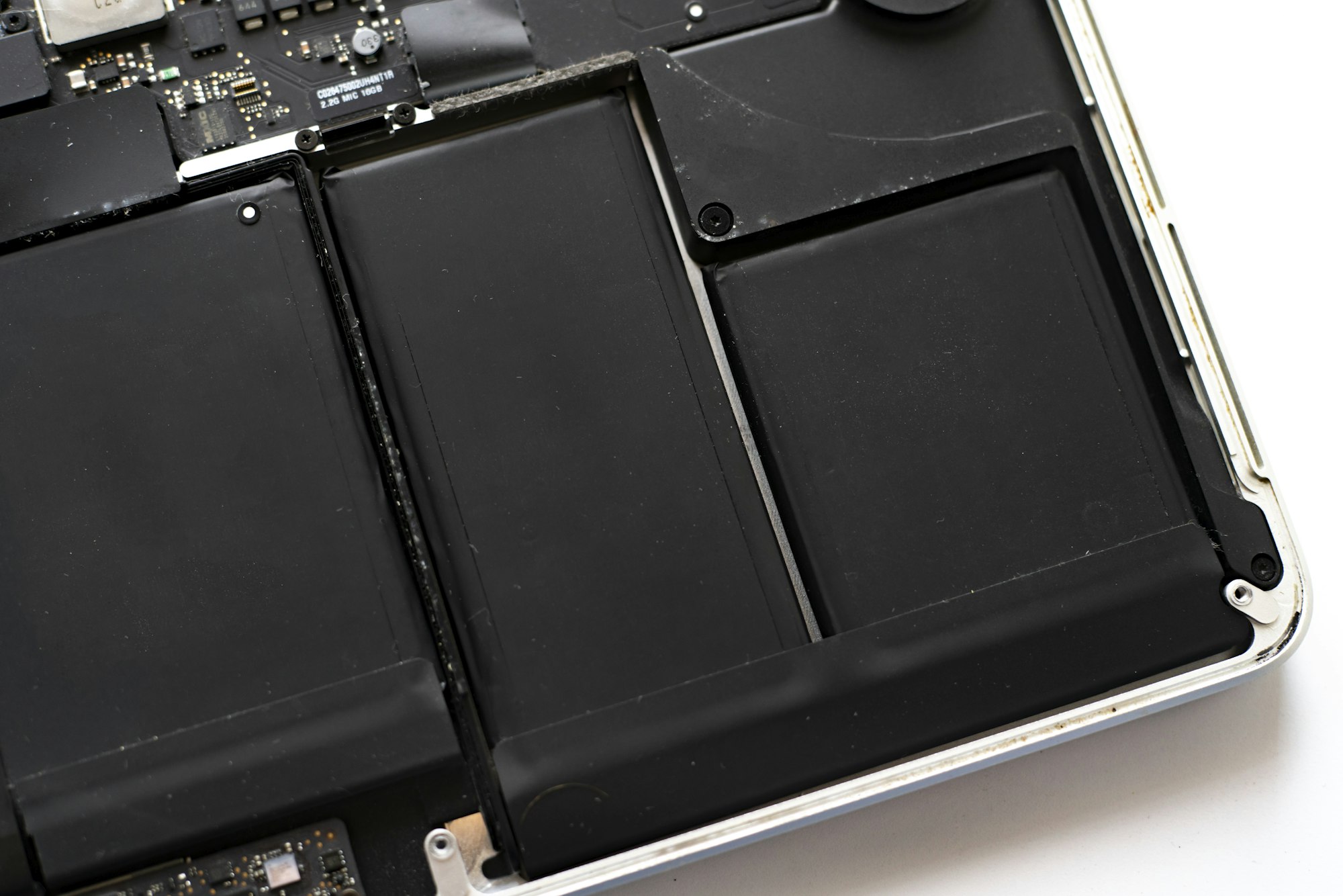 a inside the mobile laptop computer with li-ion battery, rechargable device
