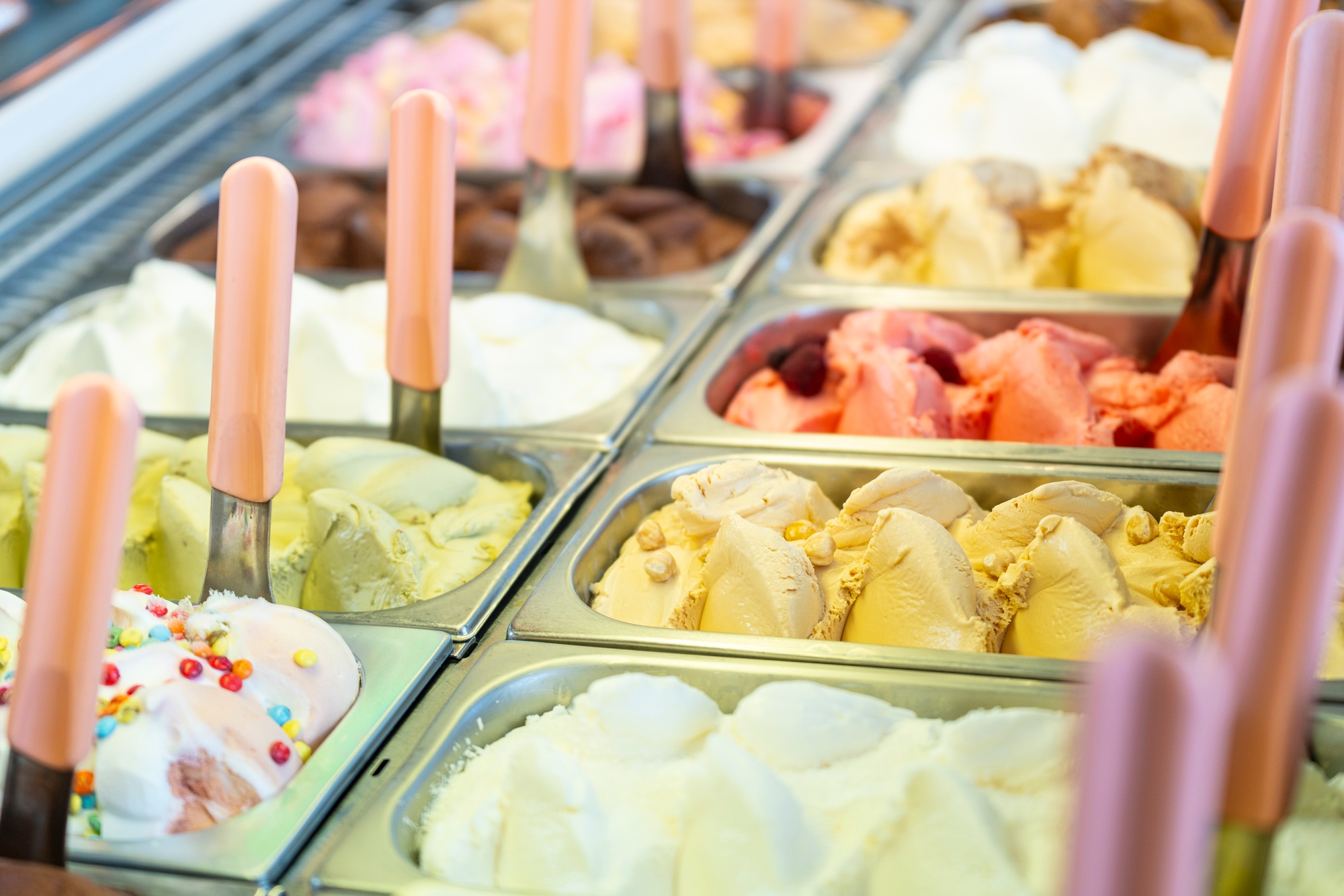 Ice cream display case