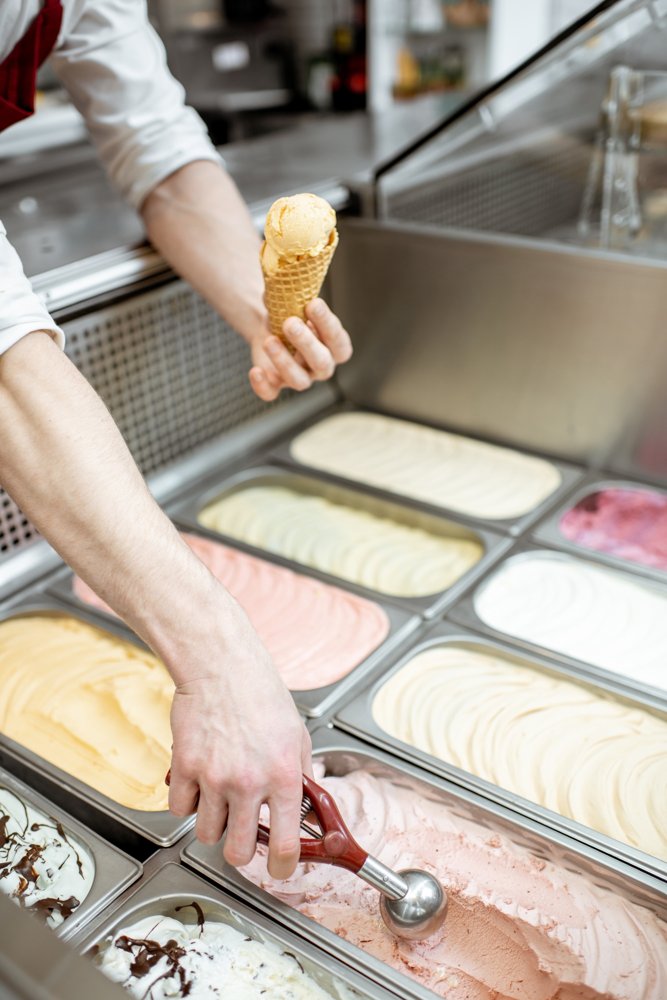 ice cream display case